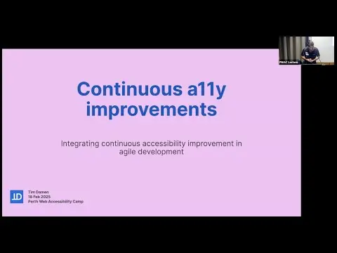 Thumbnail for Continuous a11y improvements