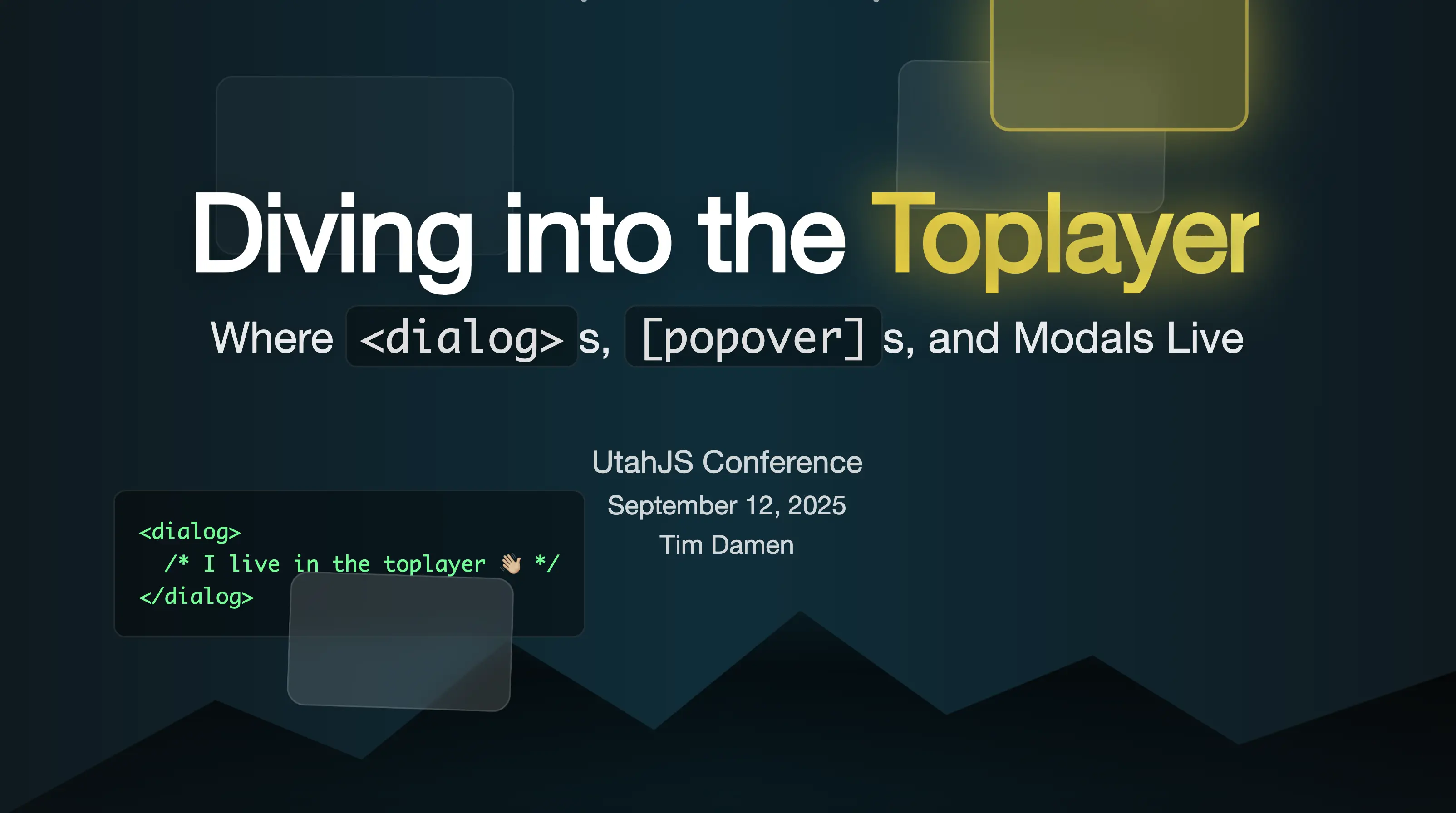 Thumbnail for Diving into the Toplayer: Where Dialogs, Popovers, and Modals Live